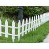 Gardenised White Vinyl Garden Lawn Picket Fence Patio Flower Bed Garden Lawn Gate QI003741.SW